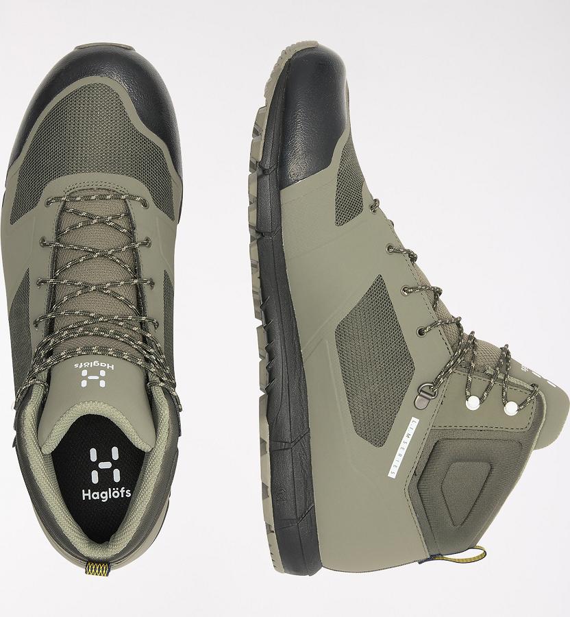 Haglöfs Mens L.I.M Mid Proof Eco Hiking Boots Green/Navy New Zealand 82937CEFX